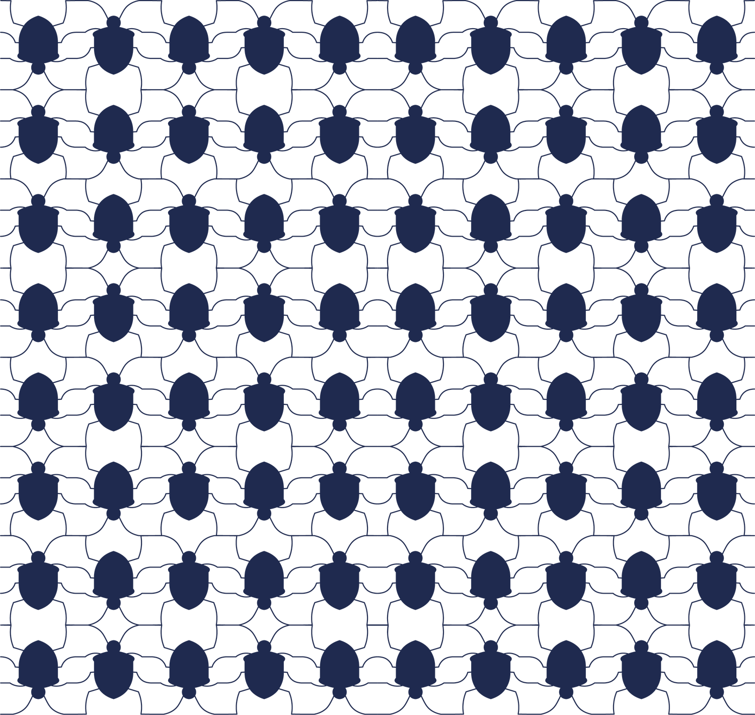 KAFCA Käfer Pattern in dunkelblau