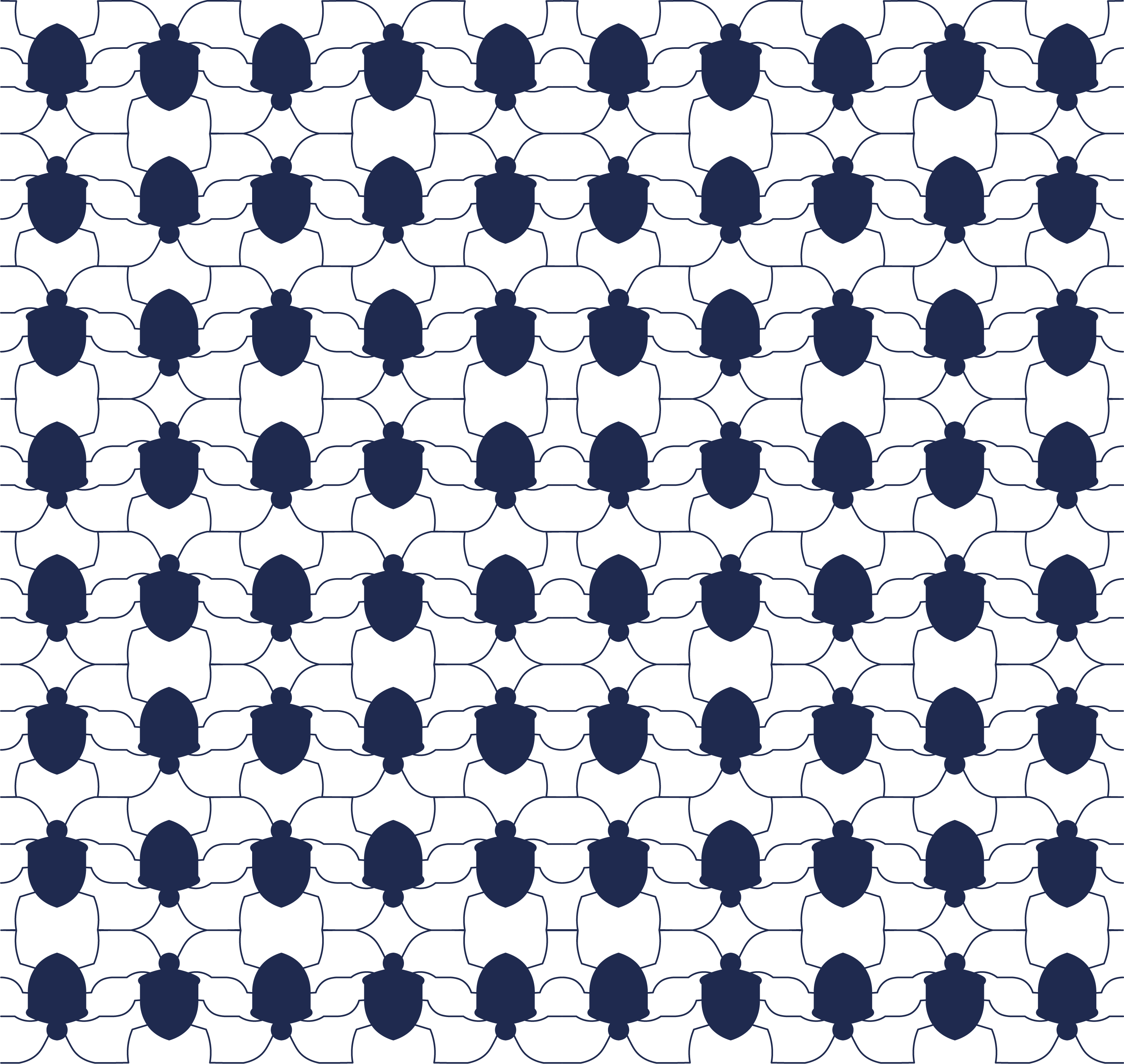 KAFCA Käfer Pattern in dunkelblau
